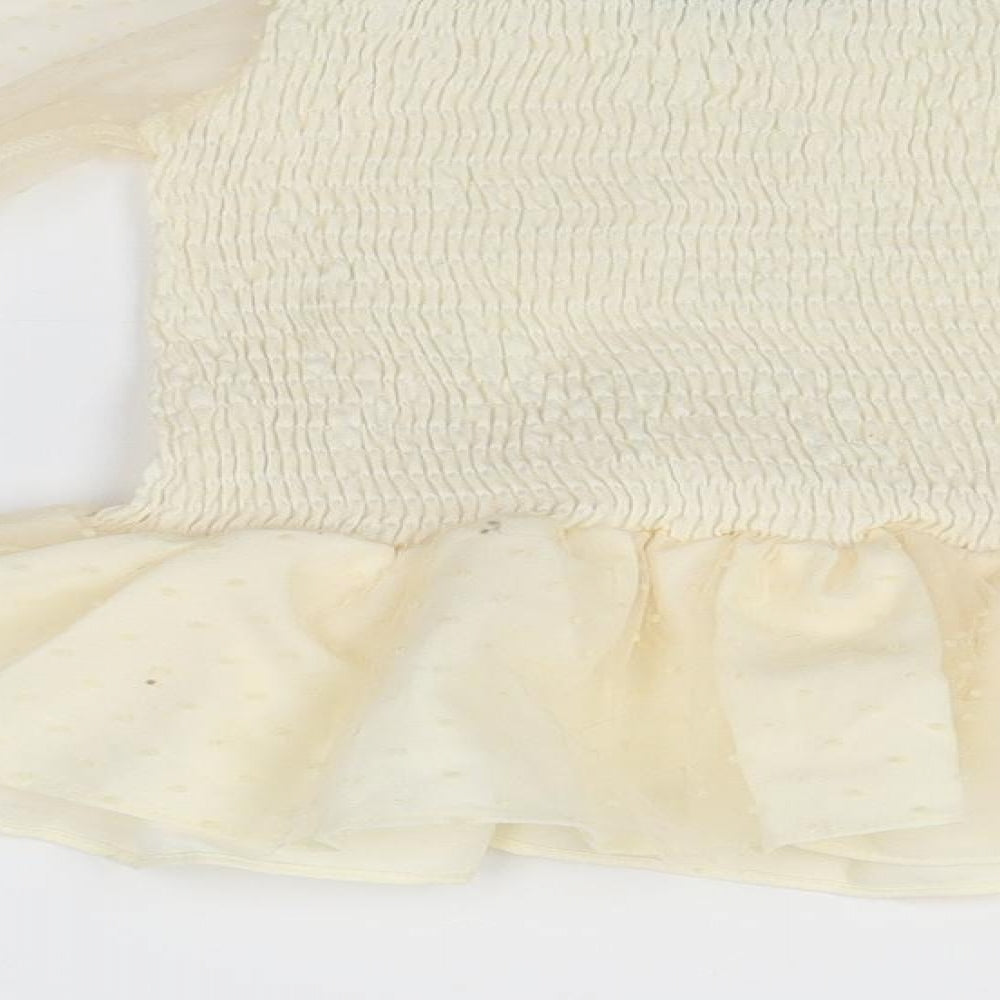 SheIn Womens Ivory   Basic Blouse Size 4