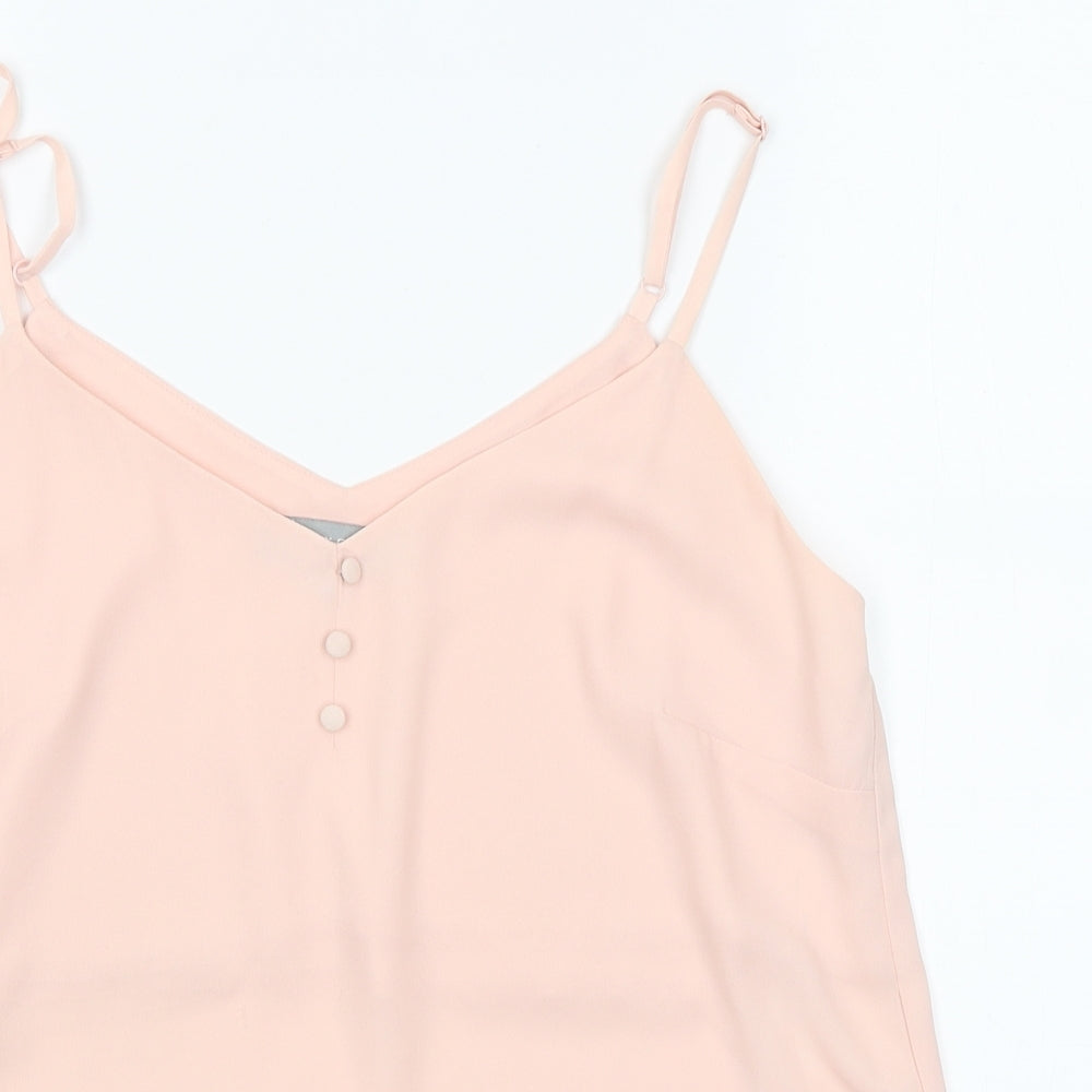 Womens UK Size 12 Dorothy Perkins Pink Basic Blouse