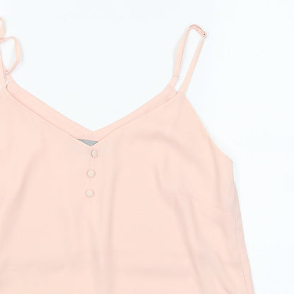 Womens UK Size 12 Dorothy Perkins Pink Basic Blouse