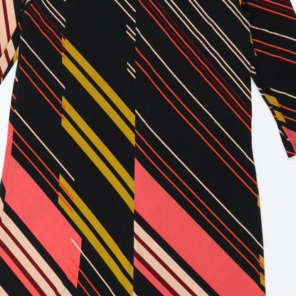 NEXT Womens Pink Striped  A-Line  Size 12  - stretch fabric