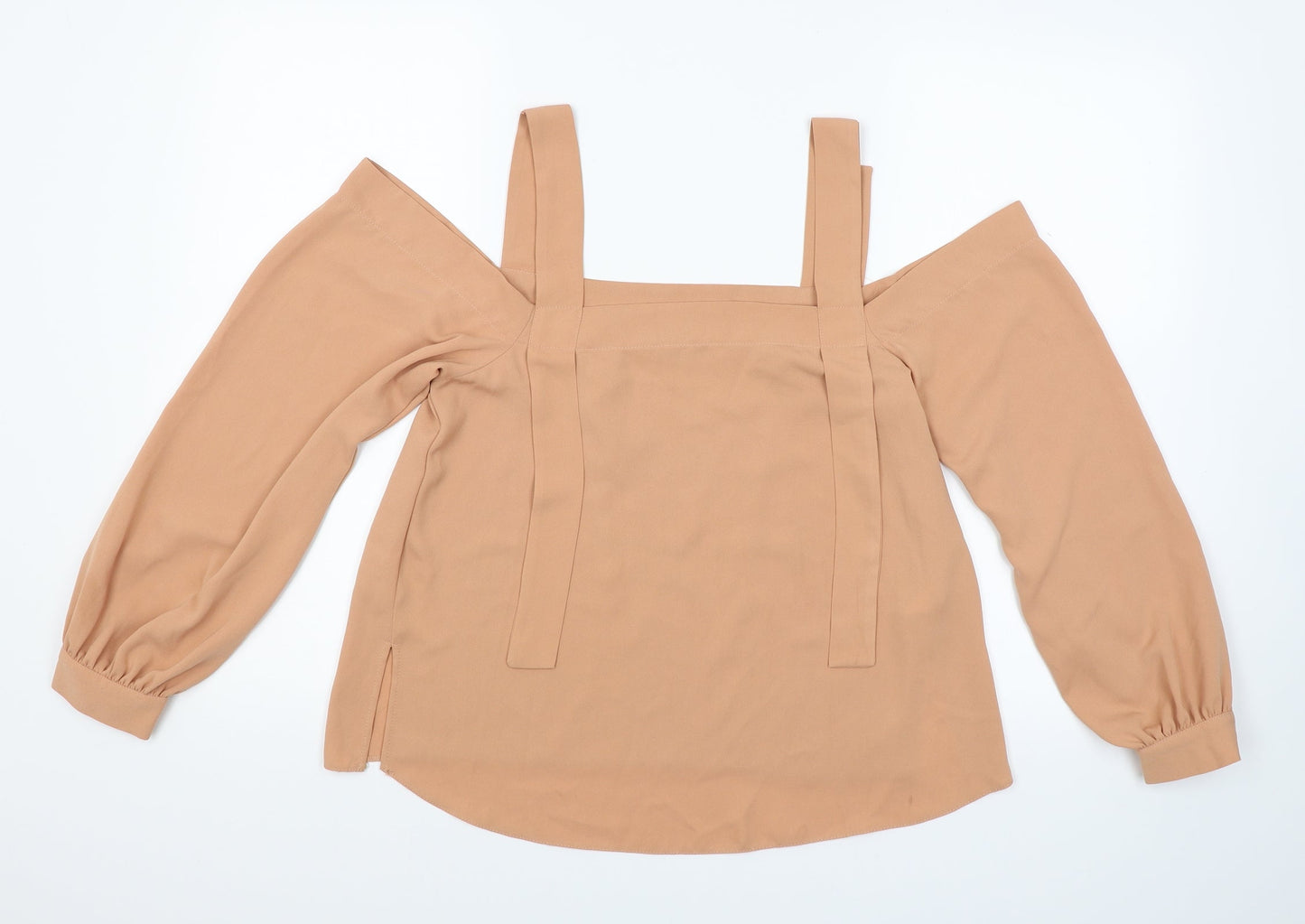 Womens UK Size 10 ASOS Brown Basic Blouse