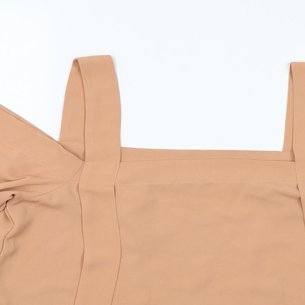 Womens UK Size 10 ASOS Brown Basic Blouse