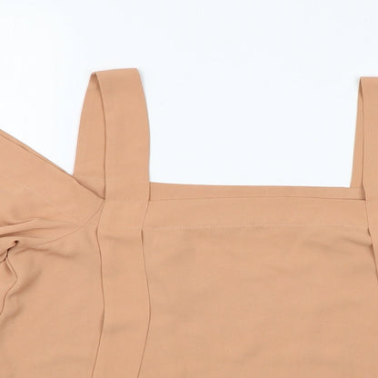 Womens UK Size 10 ASOS Brown Basic Blouse