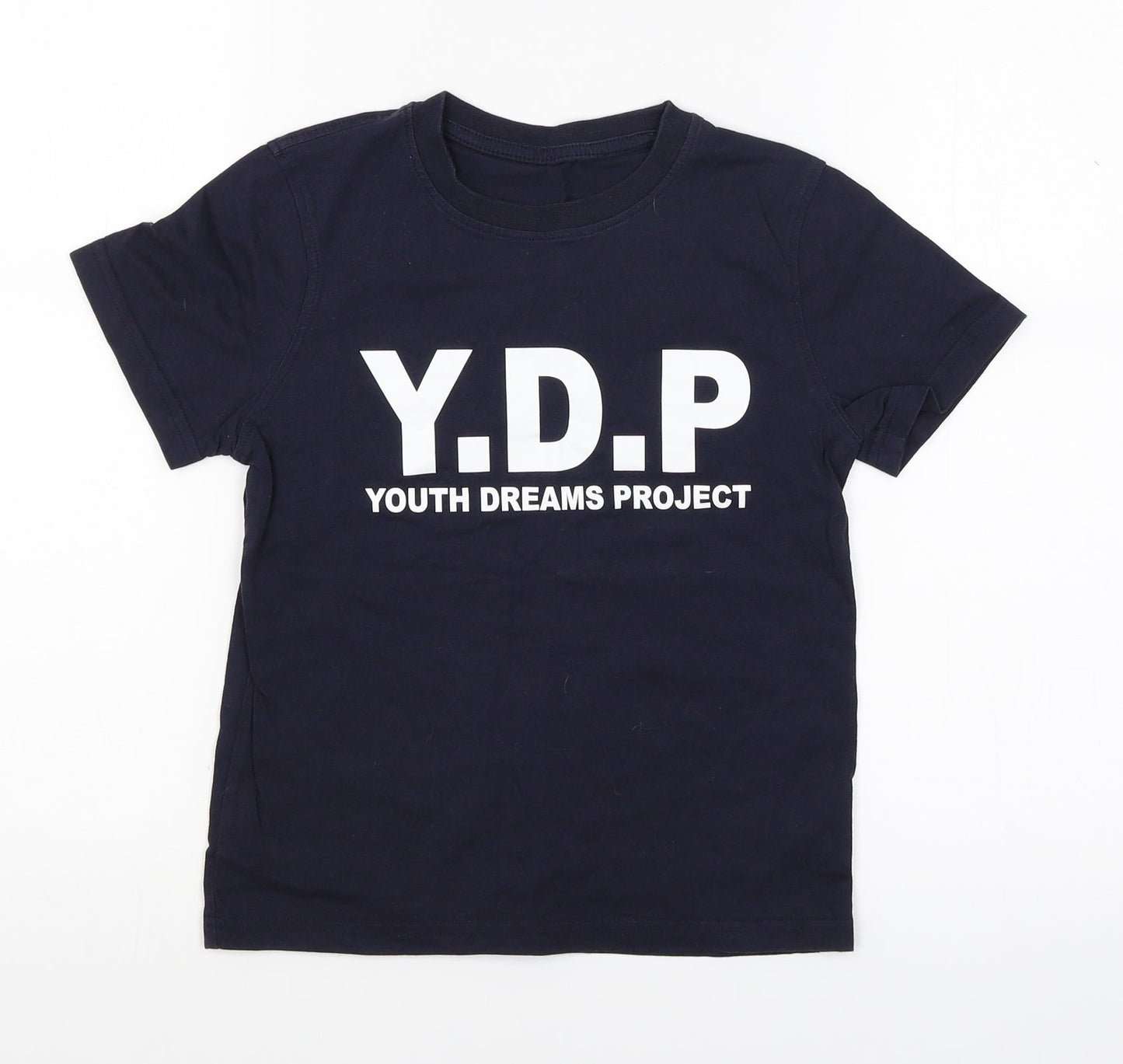 George Boys Blue   Basic T-Shirt Size 7-8 Years  - youth dreams project
