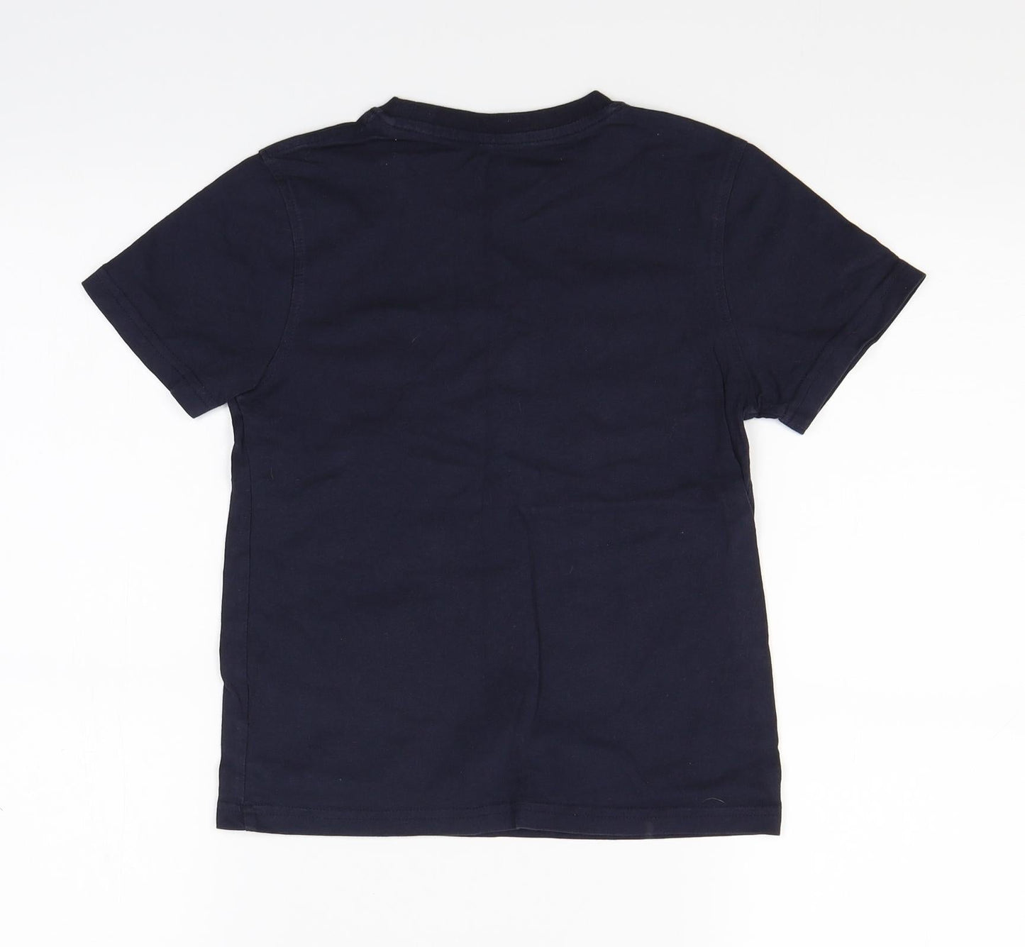 George Boys Blue   Basic T-Shirt Size 7-8 Years  - youth dreams project
