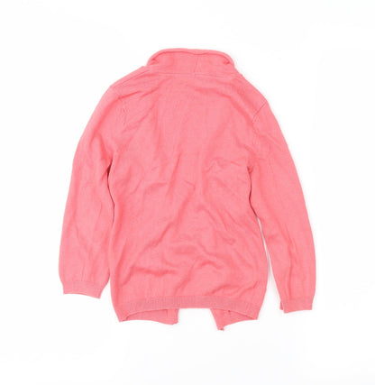 Nutmeg Girls Pink   Wrap Jumper Size 4-5 Years