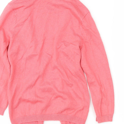 Nutmeg Girls Pink   Wrap Jumper Size 4-5 Years