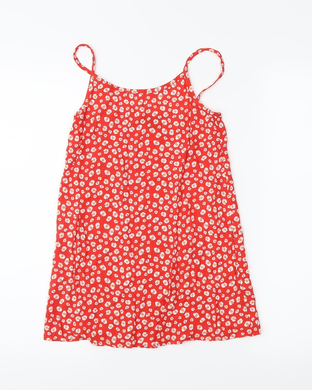 Primark Girls Red Floral  Camisole Tank Size 6-7 Years