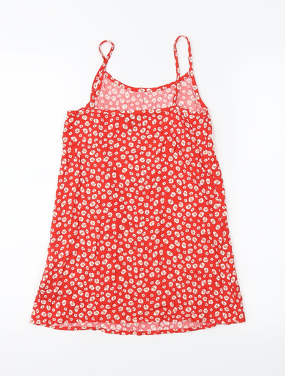 Primark Girls Red Floral  Camisole Tank Size 6-7 Years