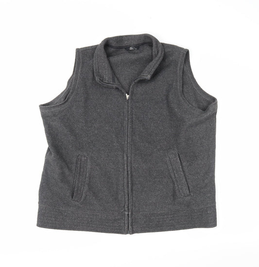 BM Womens Grey   Full Zip Jumper Size XL