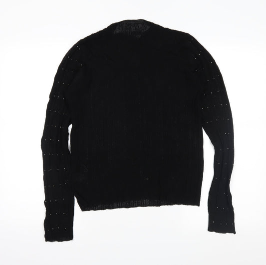 Womens UK Size 14 NEXT Black Basic Blouse