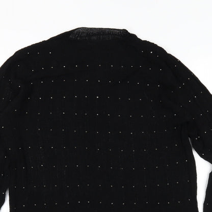 Womens UK Size 14 NEXT Black Basic Blouse