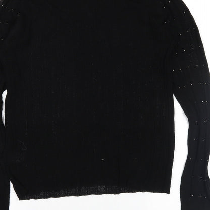 Womens UK Size 14 NEXT Black Basic Blouse