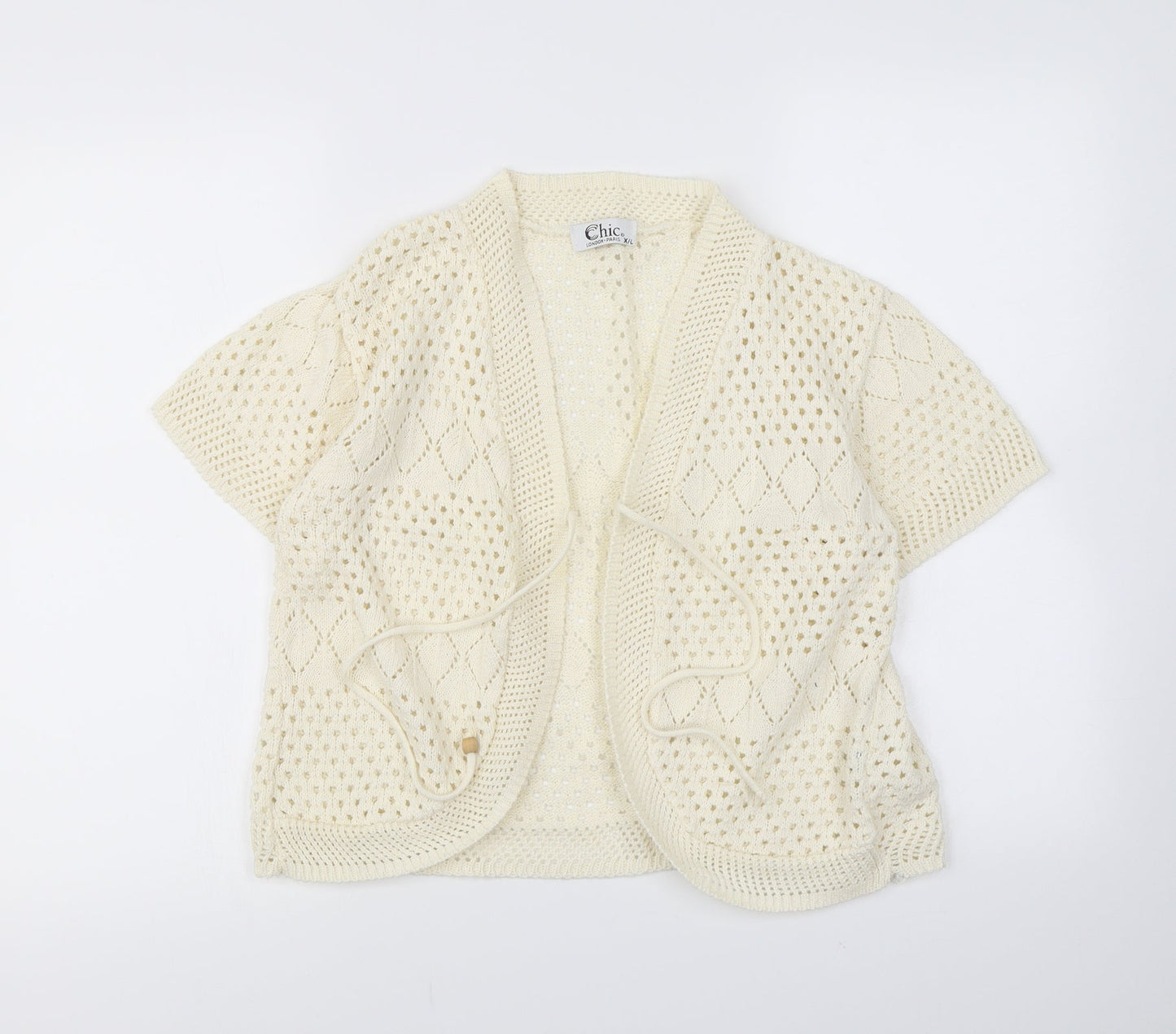 CHIC Womens Ivory   Cardigan Jumper Size XL