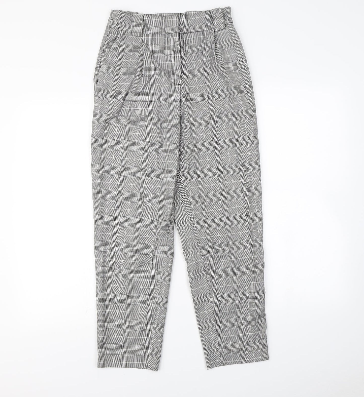 Womens UK Size 6 H&M Regular Fit Dress Pants Green Trousers