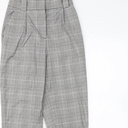 Womens UK Size 6 H&M Regular Fit Dress Pants Green Trousers
