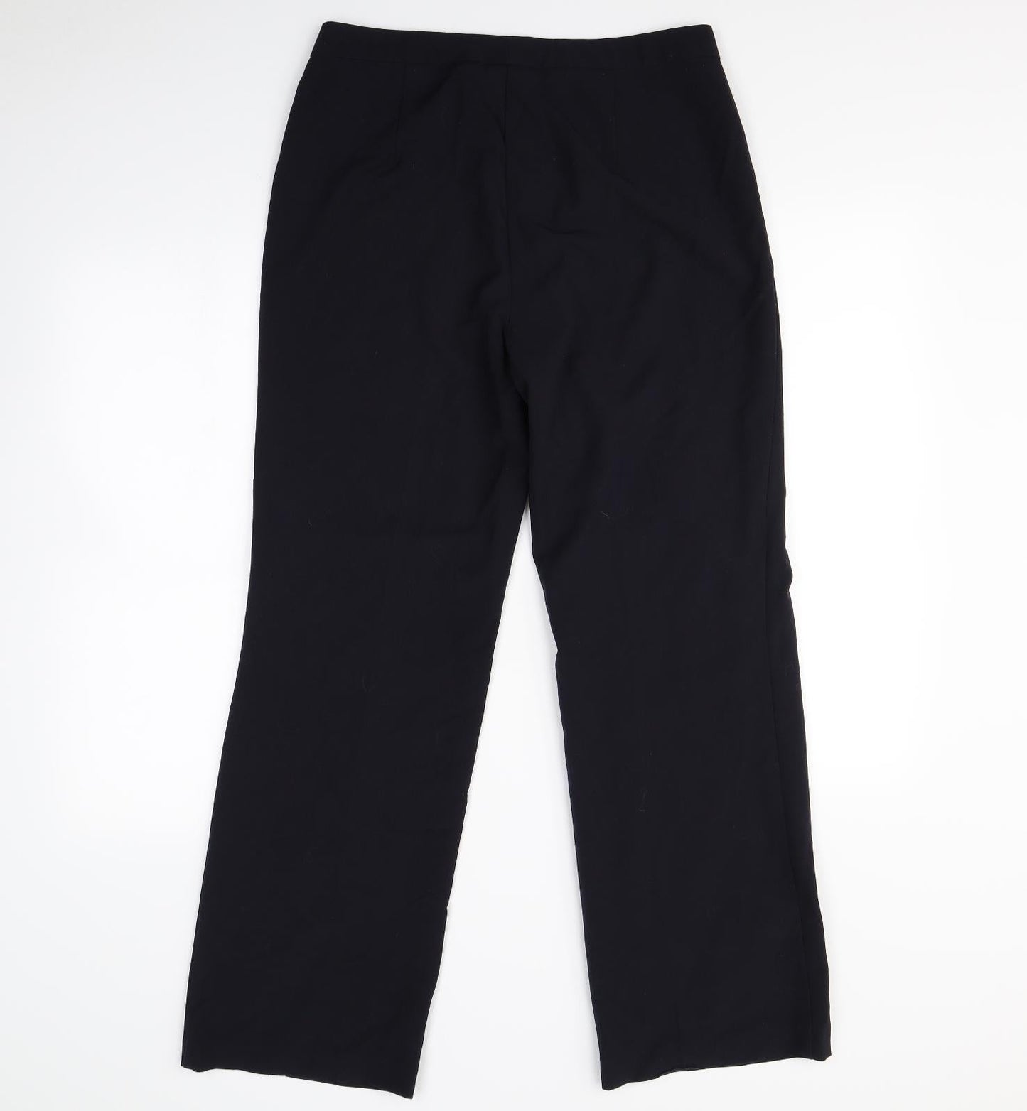 M&S Womens Blue   Dress Pants Trousers Size 12 L28 in