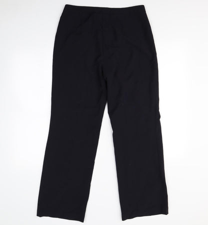M&S Womens Blue   Dress Pants Trousers Size 12 L28 in