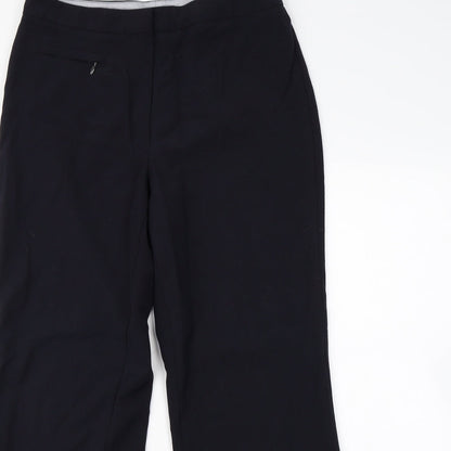 M&S Womens Blue   Dress Pants Trousers Size 12 L28 in