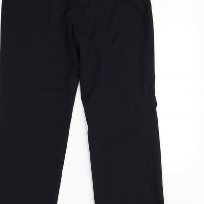 M&S Womens Blue   Dress Pants Trousers Size 12 L28 in