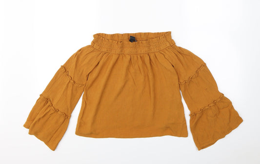 Primark Womens Brown   Basic Blouse Size 6