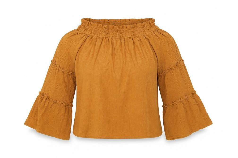 Womens UK Size 6 Primark Brown Basic Blouse