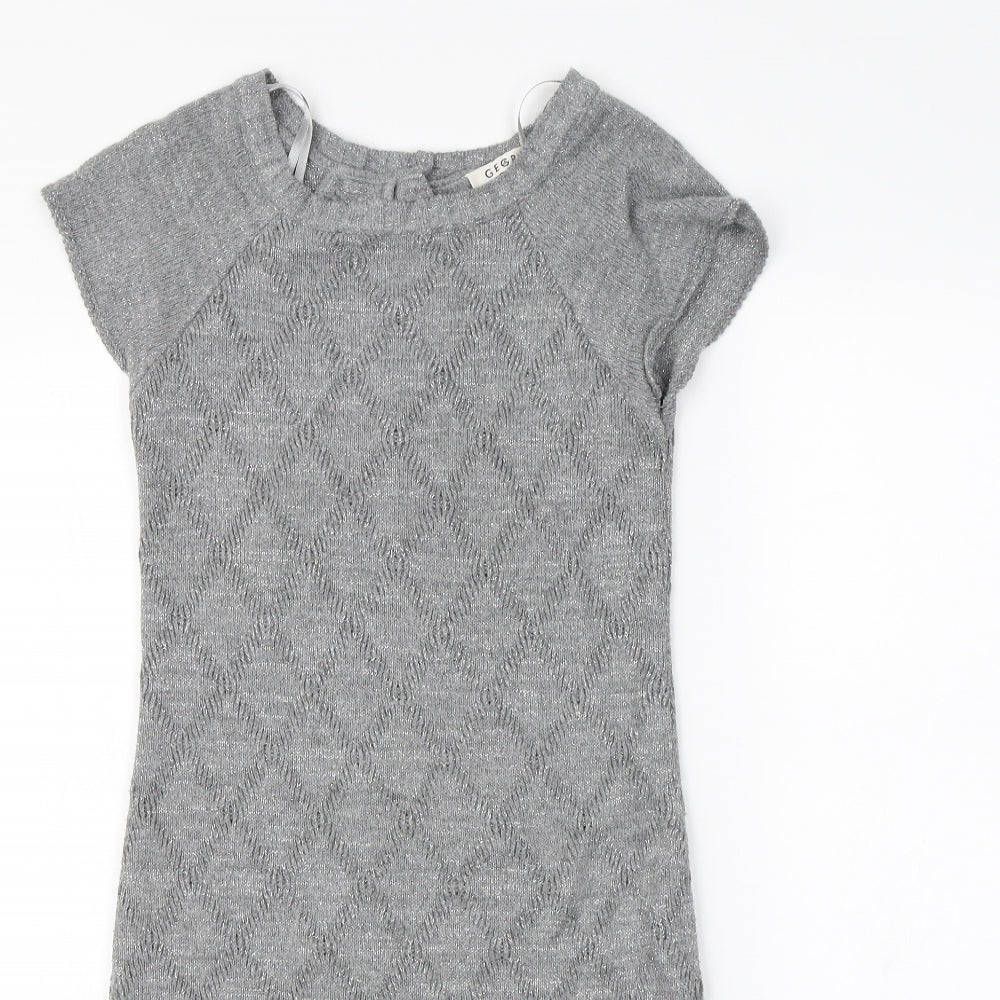 George Womens Grey   Jumper Dress  Size 8