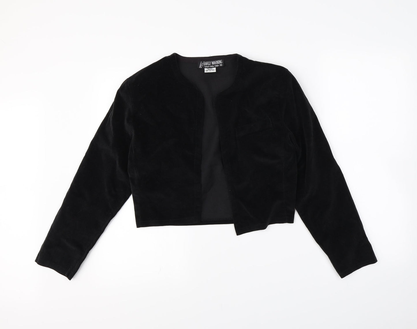 early warning Womens Black   Jacket  Size 10