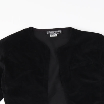 early warning Womens Black   Jacket  Size 10