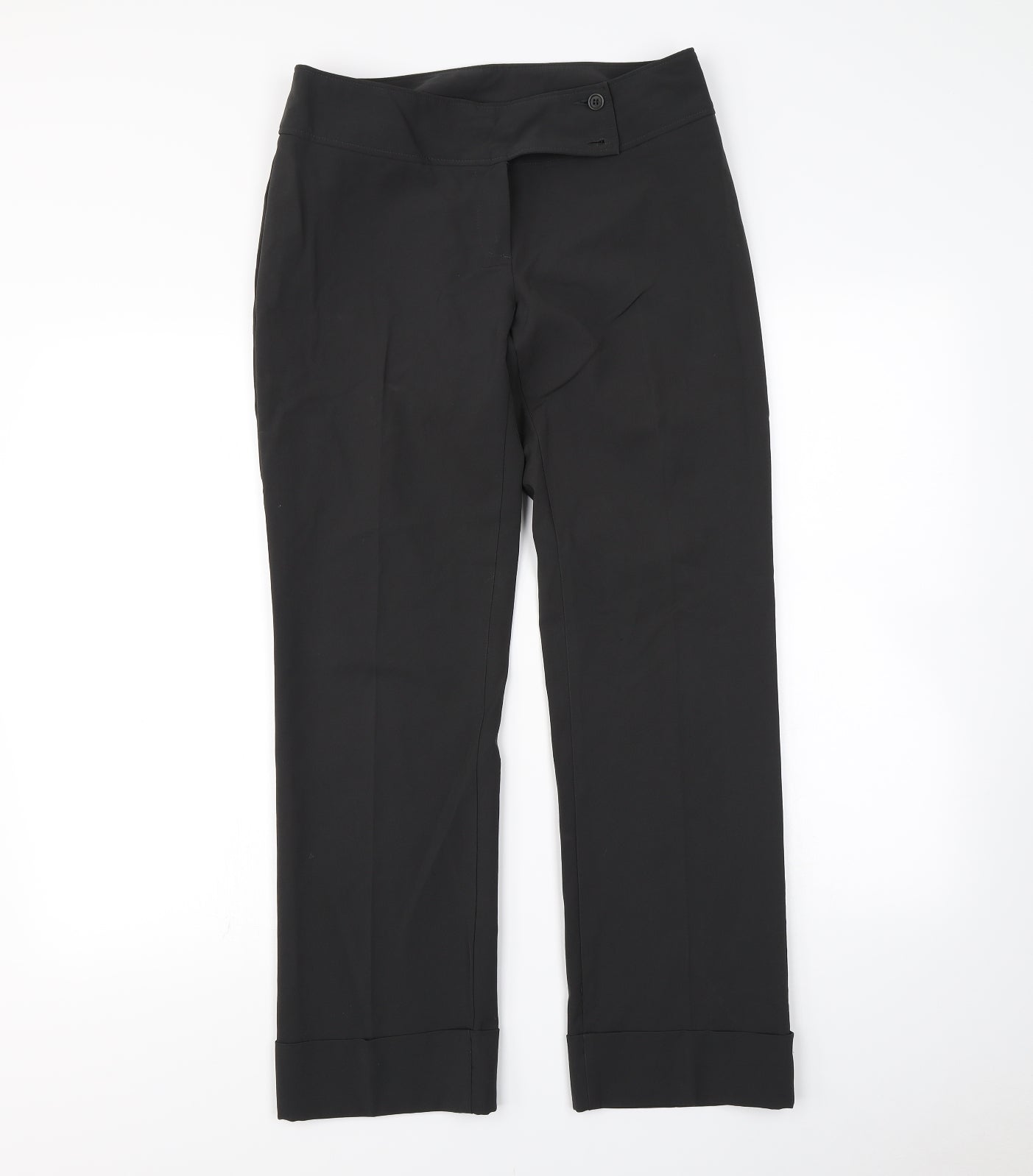 Womens UK Size 14 Preworn Regular Fit Dress Pants Grey Trousers