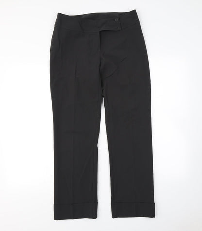 Womens UK Size 14 Preworn Regular Fit Dress Pants Grey Trousers