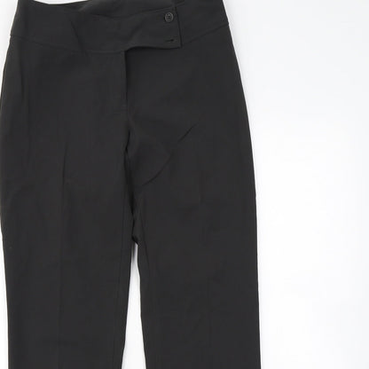 Womens UK Size 14 Preworn Regular Fit Dress Pants Grey Trousers