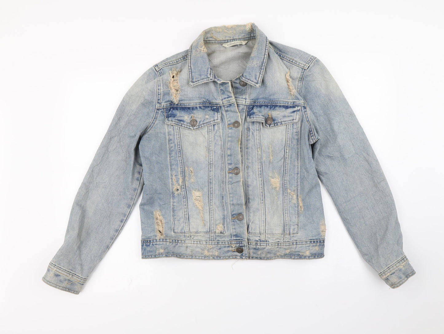 Womens UK Size L Mango Blue Jacket