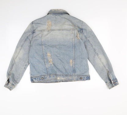 Womens UK Size L Mango Blue Jacket