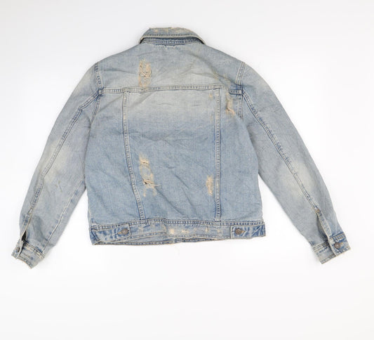 Womens UK Size L Mango Blue Jacket