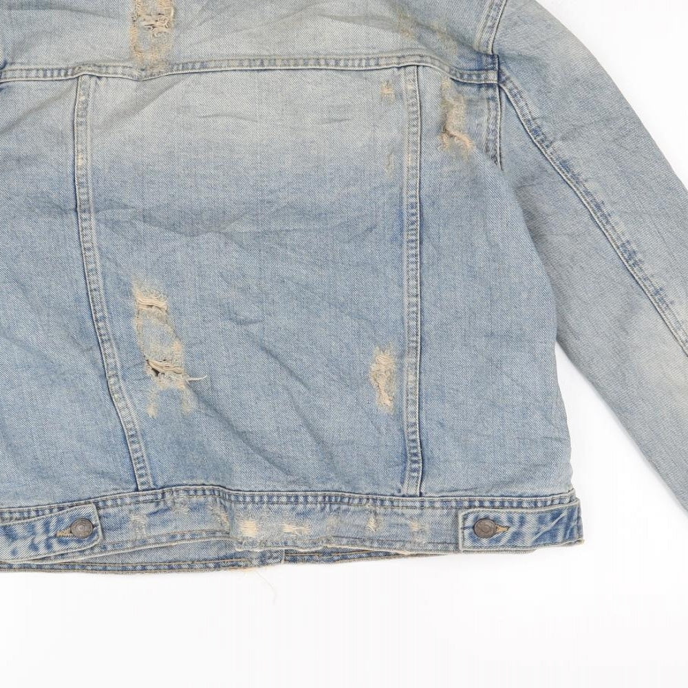 Womens UK Size L Mango Blue Jacket
