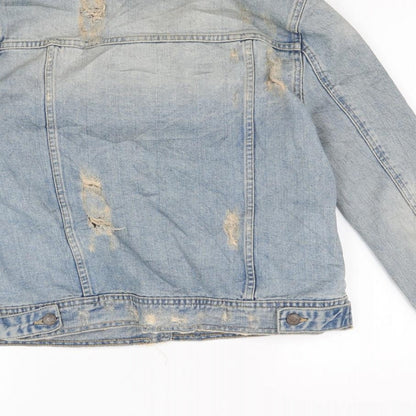 Womens UK Size L Mango Blue Jacket