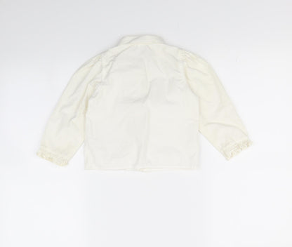 Gap Girls White   Basic Button-Up Size 2 Years