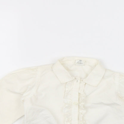 Gap Girls White   Basic Button-Up Size 2 Years