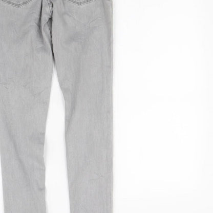 Gap Girls Grey   Straight Jeans Size 16 Years
