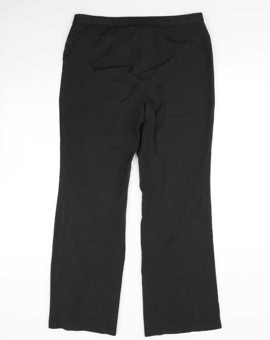 M&S  Womens Grey   Dress Pants Trousers Size 12 L28 in