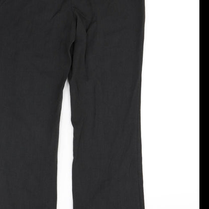 M&S  Womens Grey   Dress Pants Trousers Size 12 L28 in