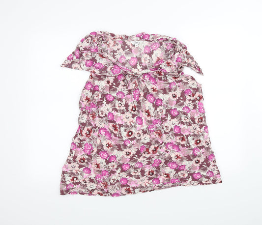 Womens UK Size 18 M&Co Pink Basic T-Shirt