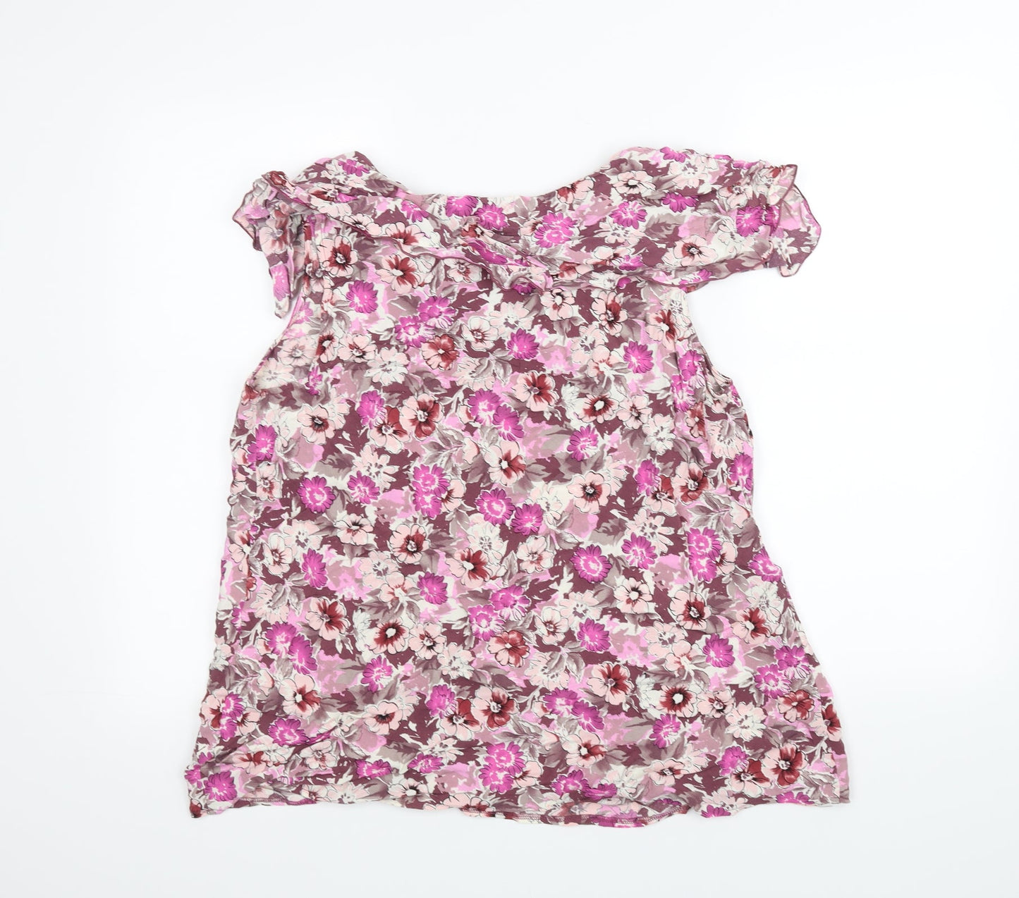 Womens UK Size 18 M&Co Pink Basic T-Shirt