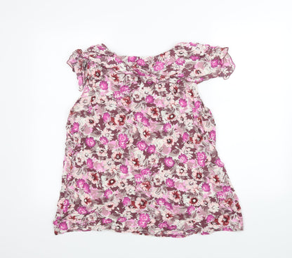 Womens UK Size 18 M&Co Pink Basic T-Shirt