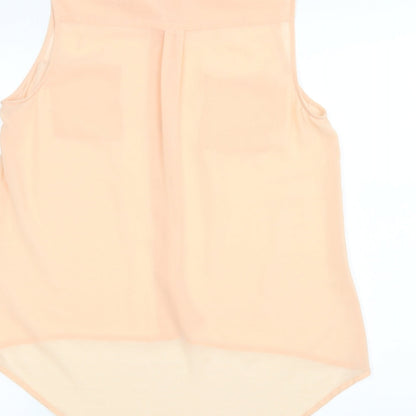 Womens UK Size 8 New Look Pink Basic Blouse