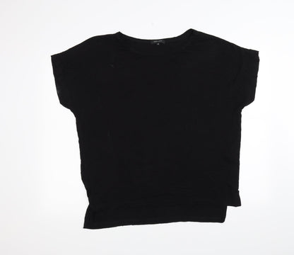 Womens UK Size 12 New Look Black Basic T-Shirt
