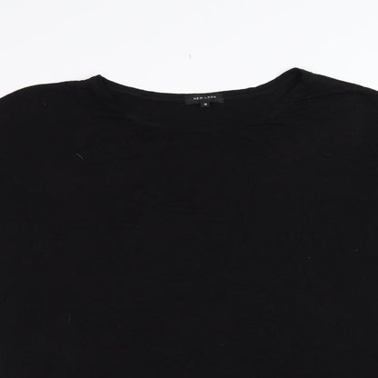 Womens UK Size 12 New Look Black Basic T-Shirt