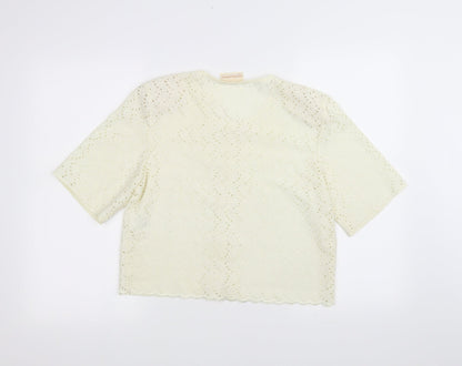 Dorothy Perkins Womens White   Cardigan Jumper Size 10