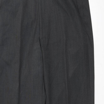 Womens UK Size 32 Marks and Spencer Regular Fit Dress Pants Grey Trousers